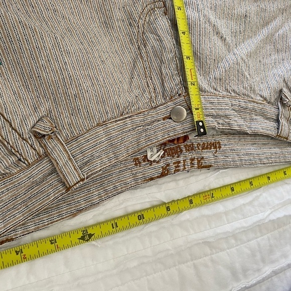 Aziza Pants Cream Ground Embroidered Detailed Design Women’s Size 6 - Picture 11 of 13